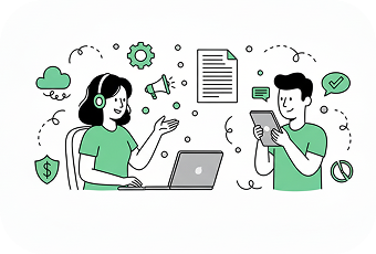 S4L Partners remote staff effectively collaborating on digital tasks and customer support.